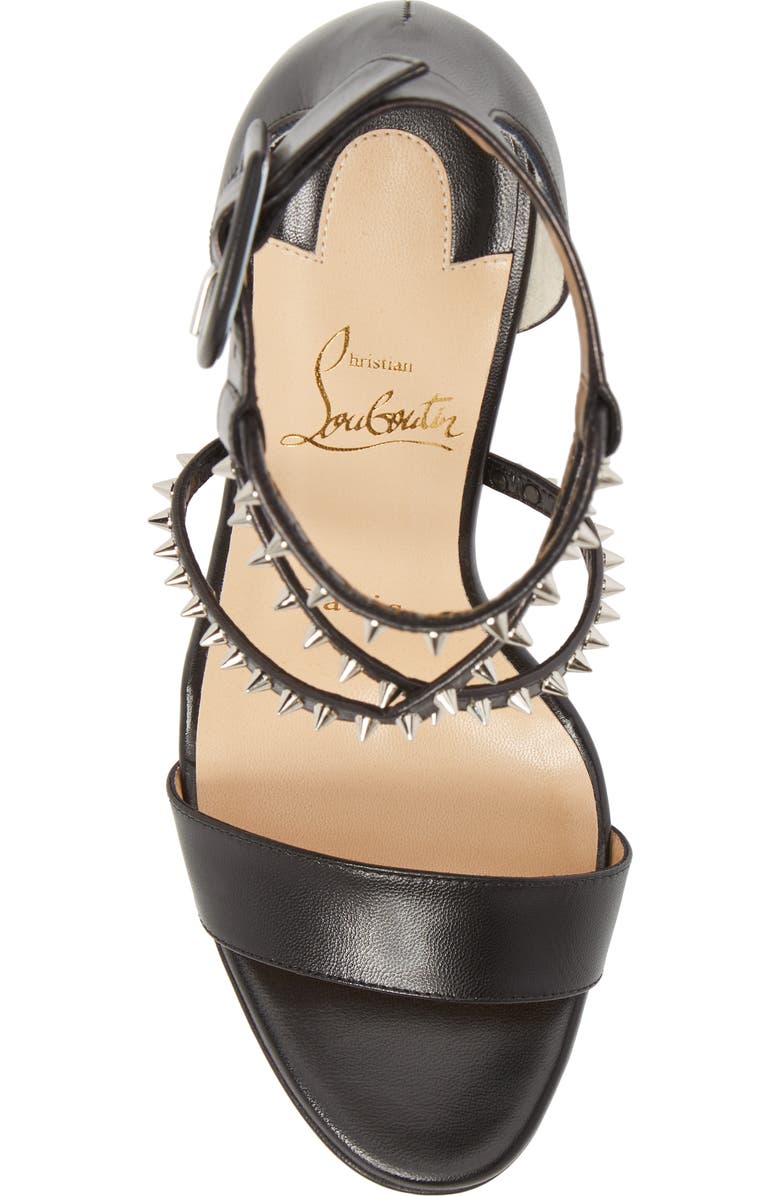 Christian Louboutin Choca Lux Spiked Sandal, Alternate, color,