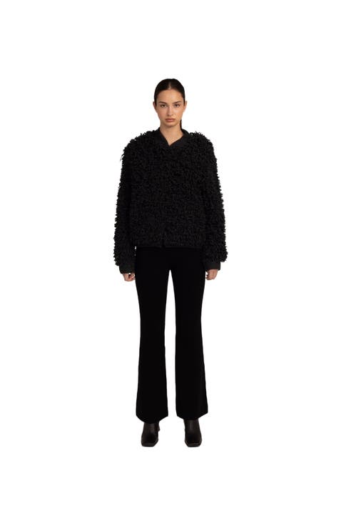 Loop-Stitch Cashmere Cardigan