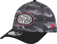 New Era Men's New Era Black San Francisco 49ers Camo A-Frame 39THIRTY Flex Hat
