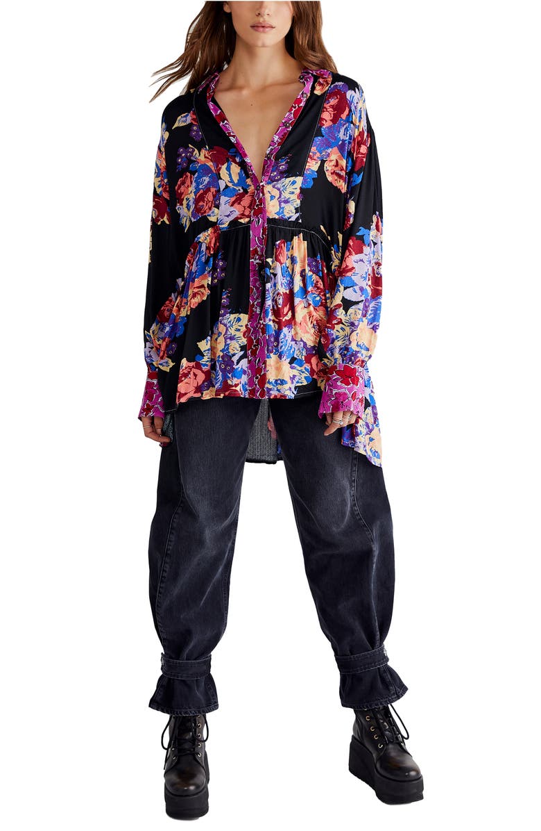 Free People Brunch A Bunch Tunic Shirt, Alternate, color, 