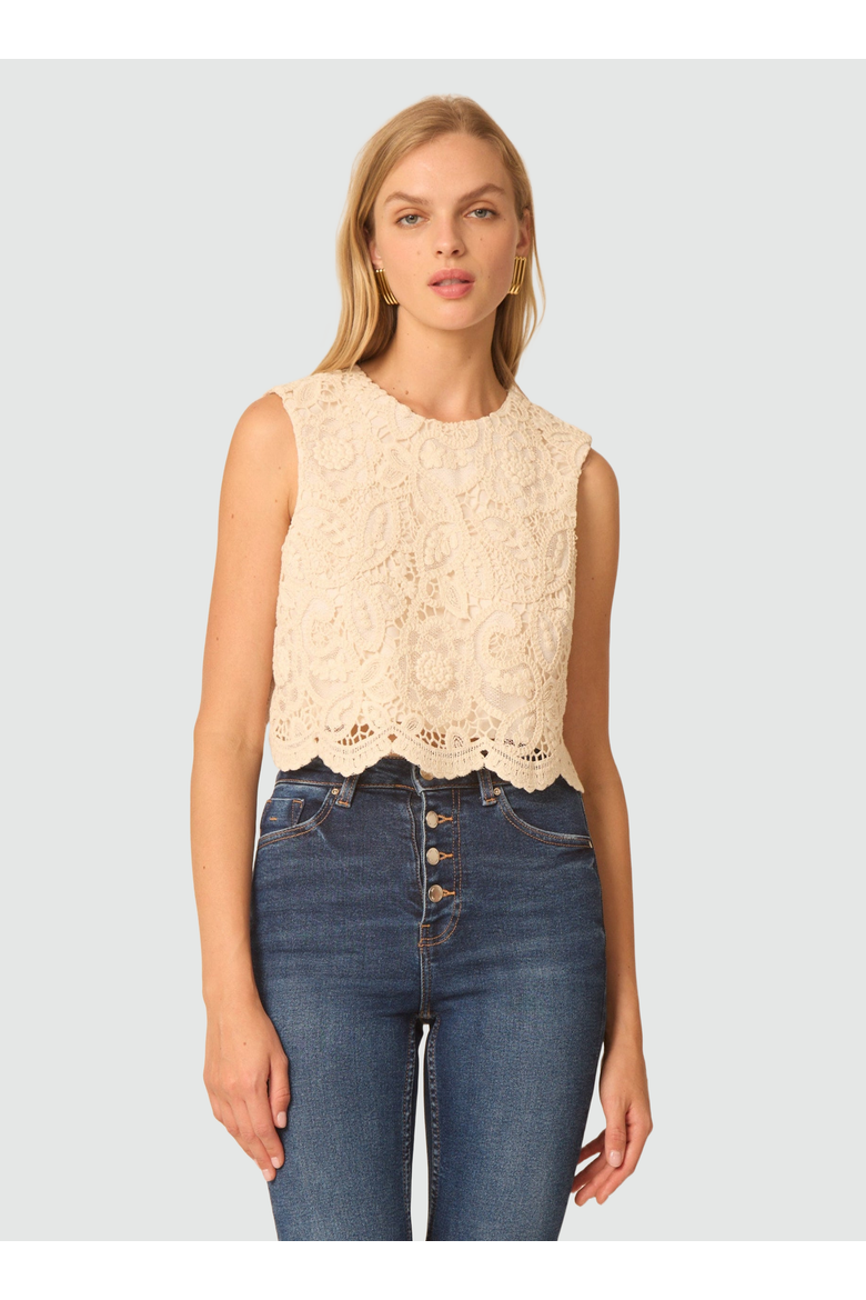 Niomi Top, Main, color, Lace embroidery