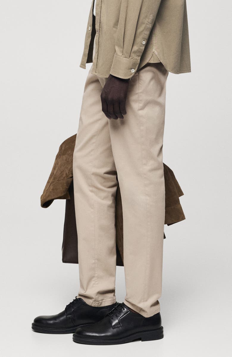 MANGO Serge Slim Fit Chino Pants, Alternate, color, Sand