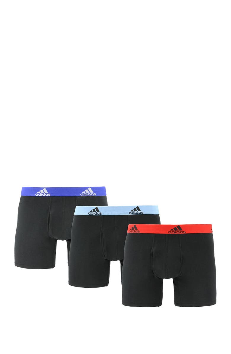 adidas Performance Cotton Boxer Brief - Pack of 3, Main, color, 