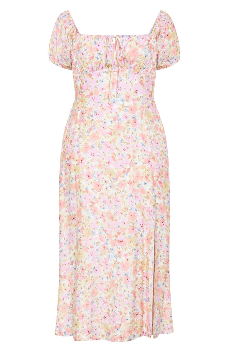 City Chic Amalie Floral Midi Dress, Alternate, color, Vintage Ditsy