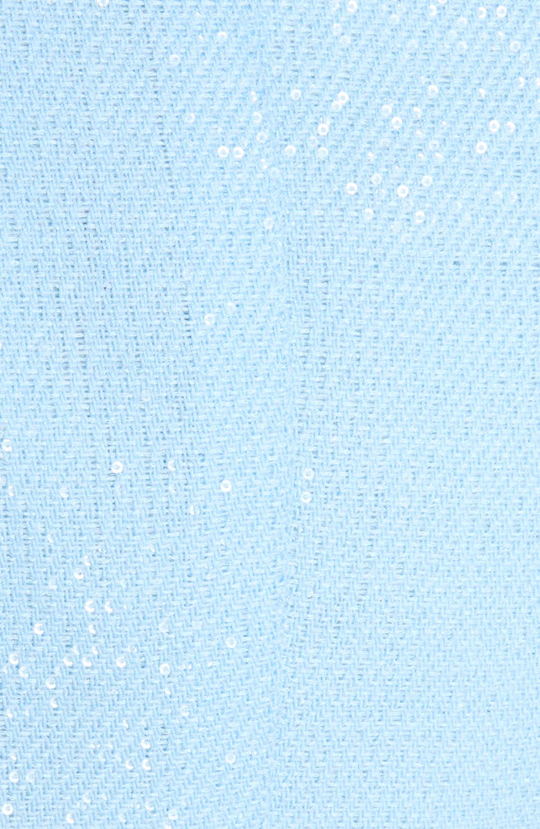 TOM FORD Sequin Embellished Double Breasted Jacket, Alternate, color, Sky Blue