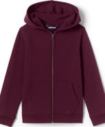 Lands' End School Uniform Kids Zip Front Sweatshirt