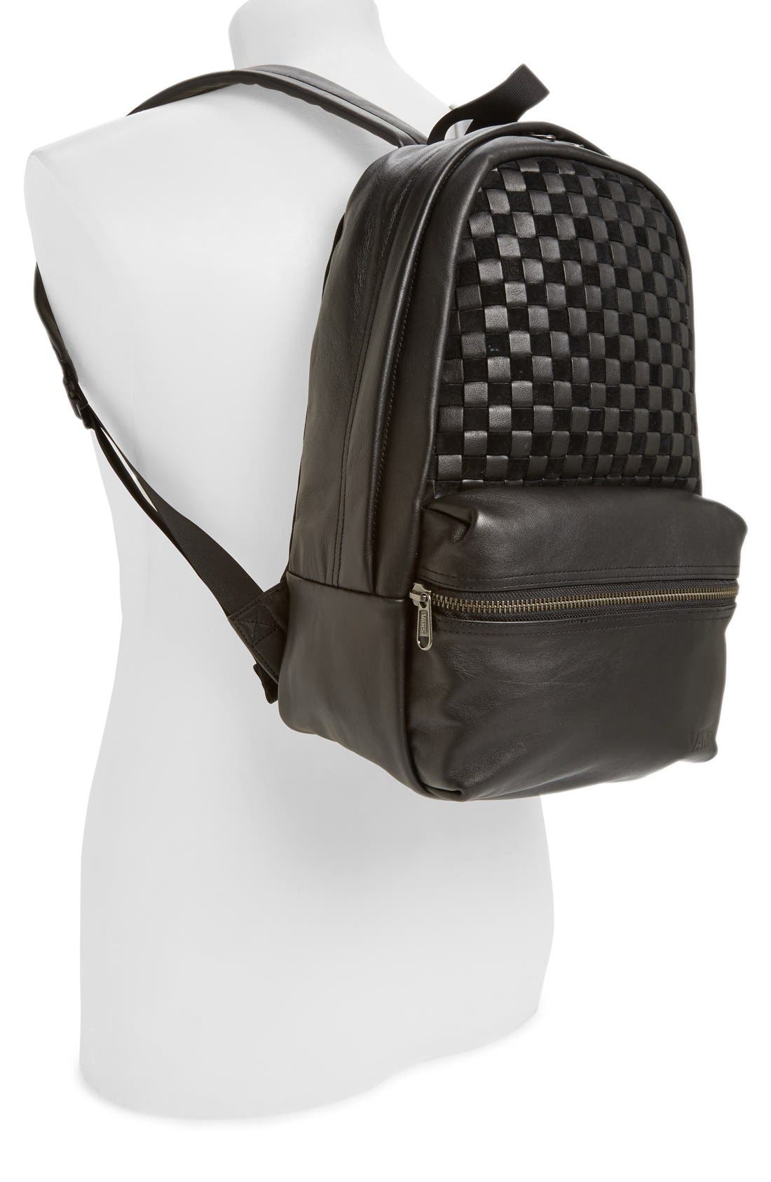 Vans 'Calico Plus' Leather Backpack, Alternate, color, 