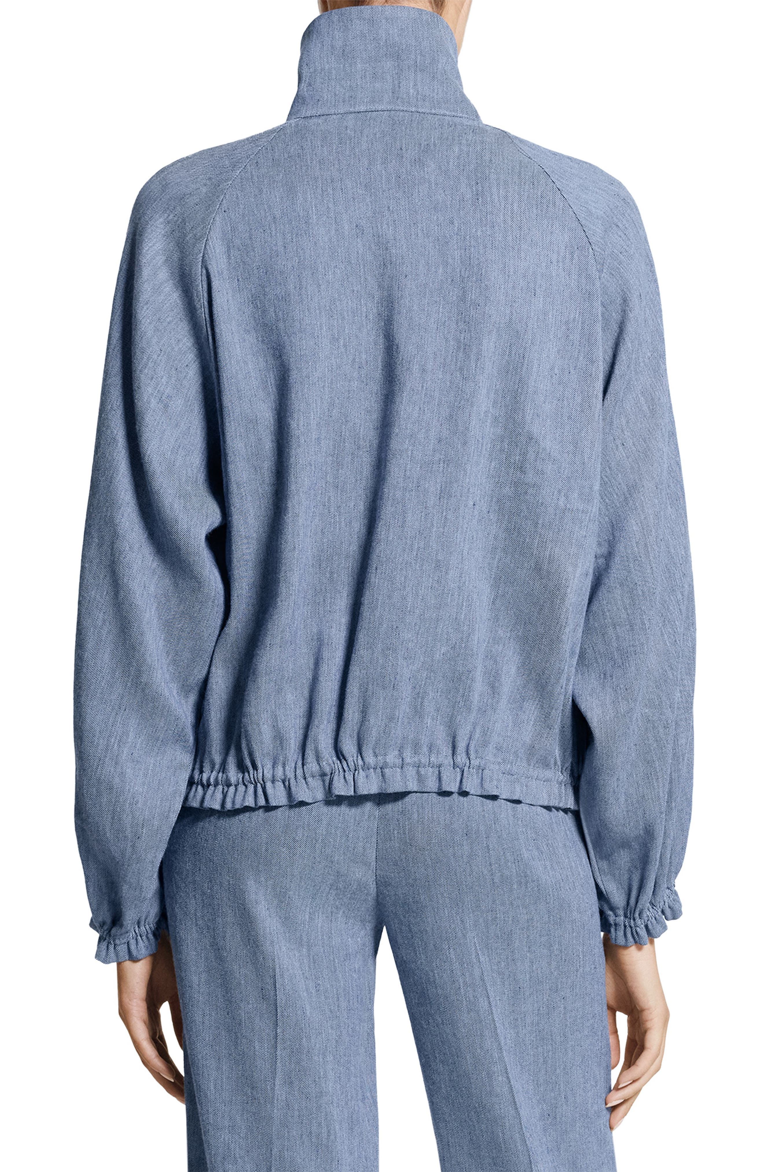 Drawstring Hem Linen Blend Jacket - image 2
