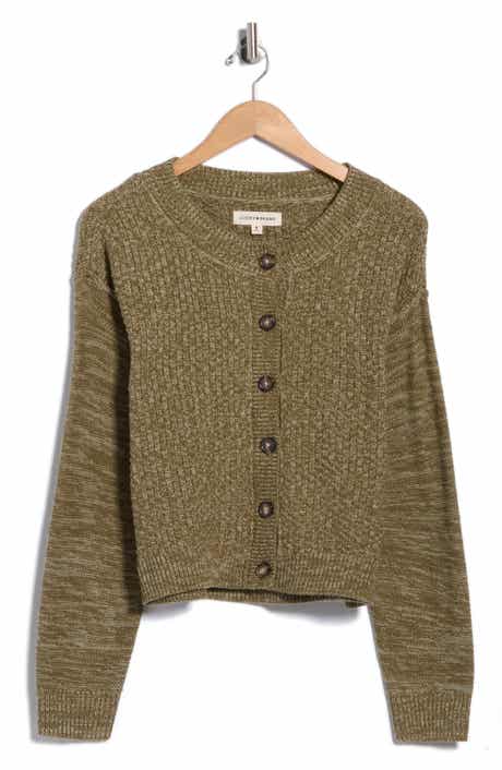 Textured Crewneck Cardigan