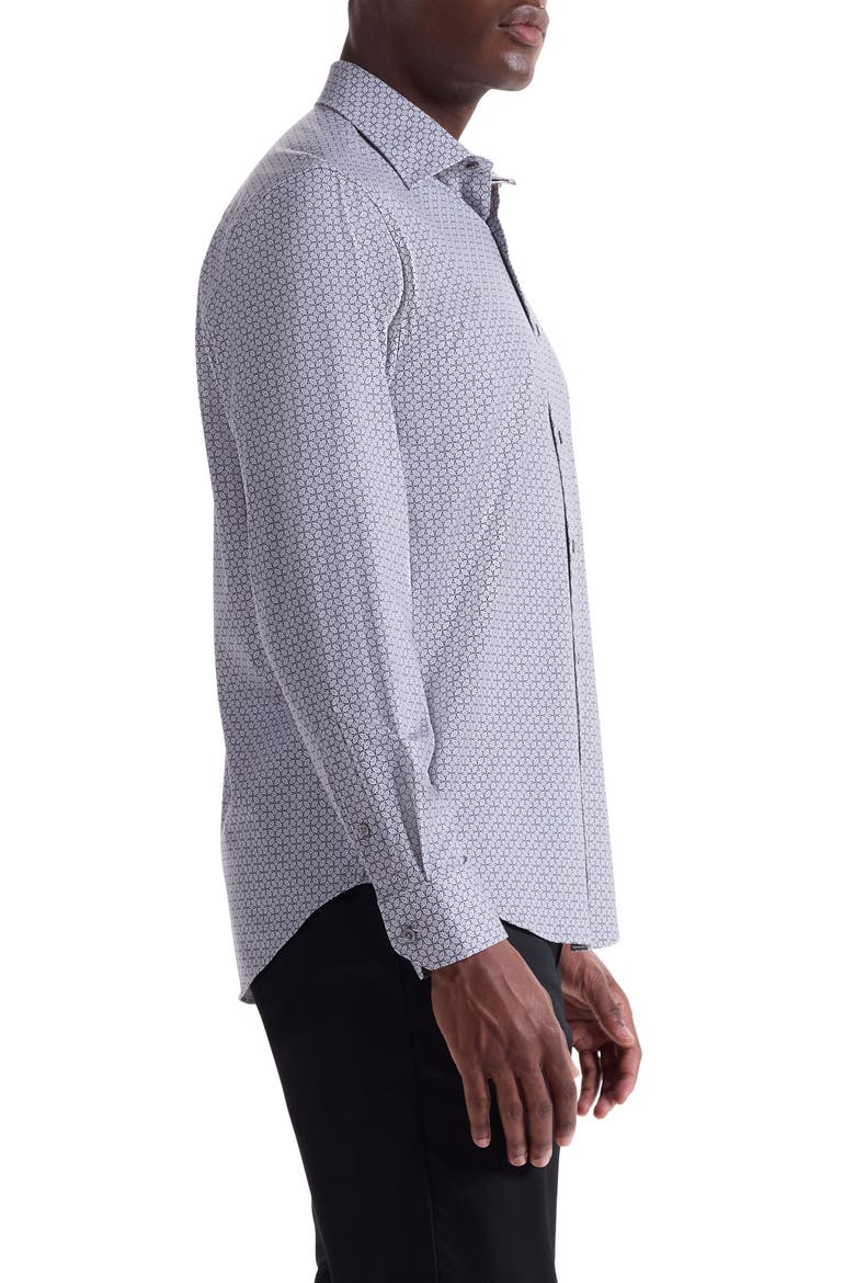 James OoohCotton® Button-Up Shirt, Alternate, color, PLATINUM