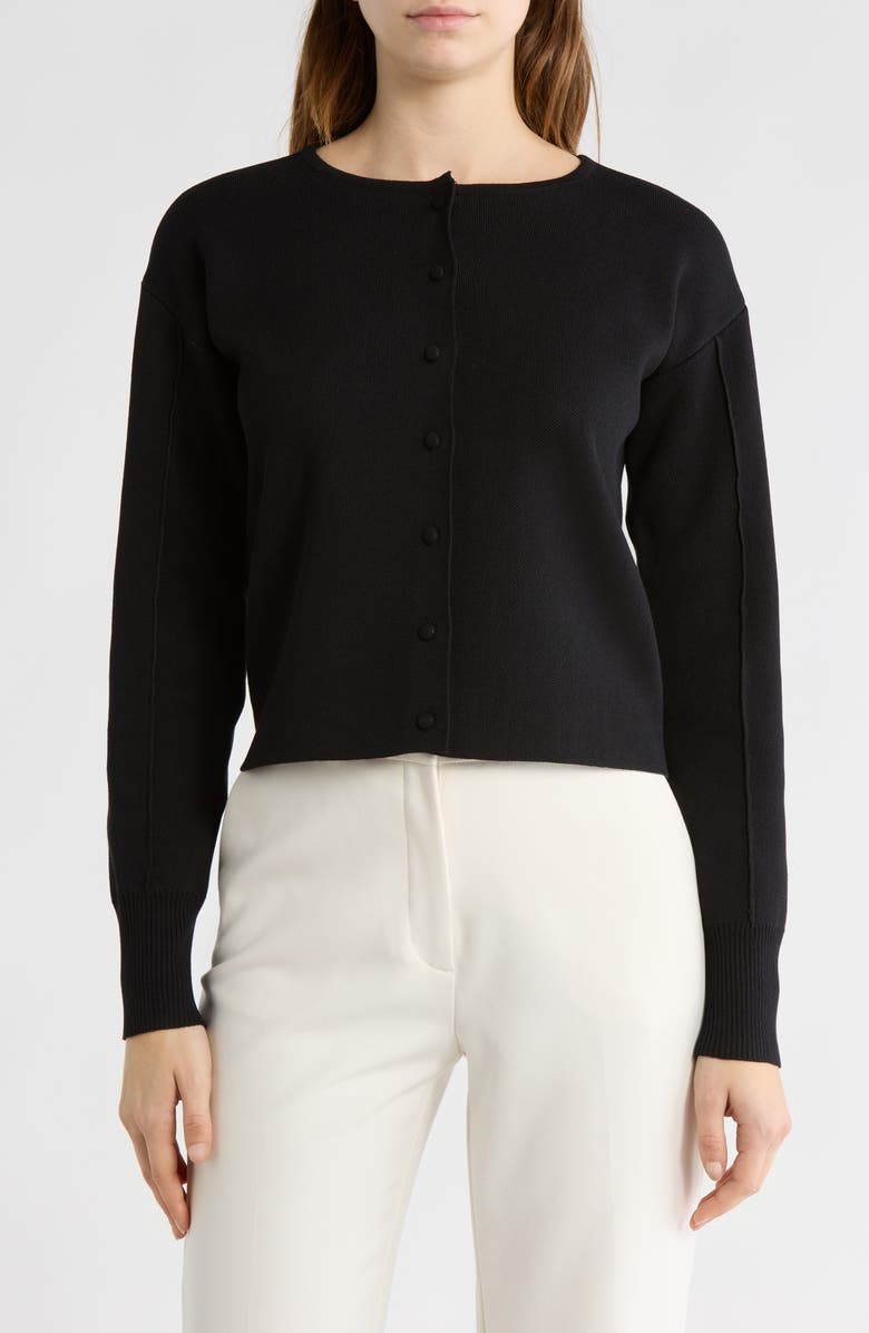 Love By Design Asher Cardigan, Main, color, Black