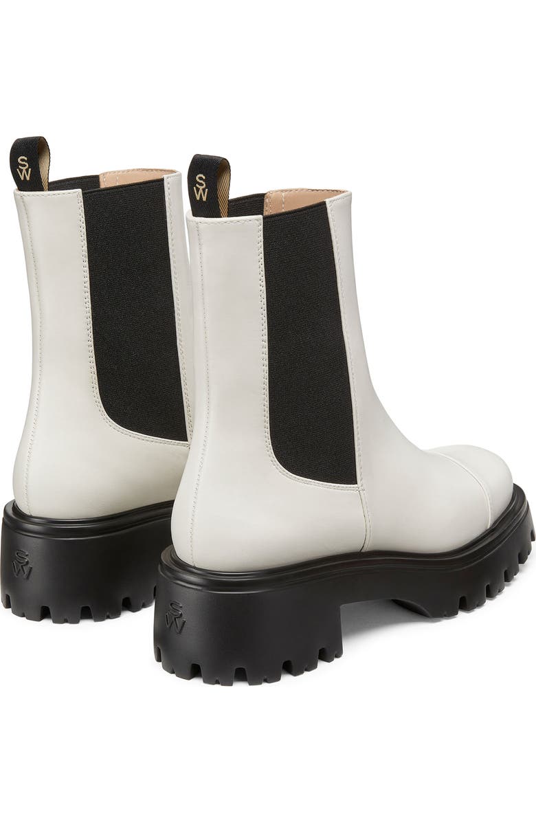 Stuart Weitzman Emerson Chelsea Boot, Alternate, color, Cream.