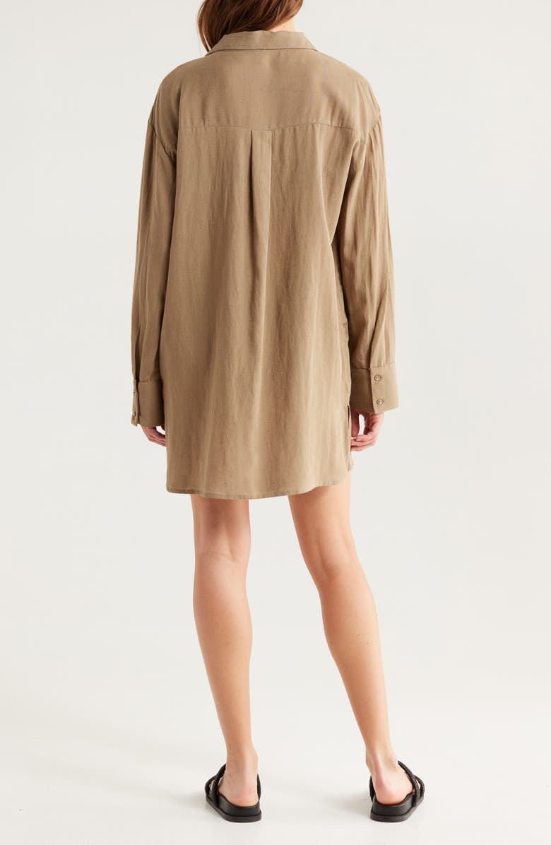 Nordstrom Oversized Cover-Up Shirt, Alternate, color, Olive