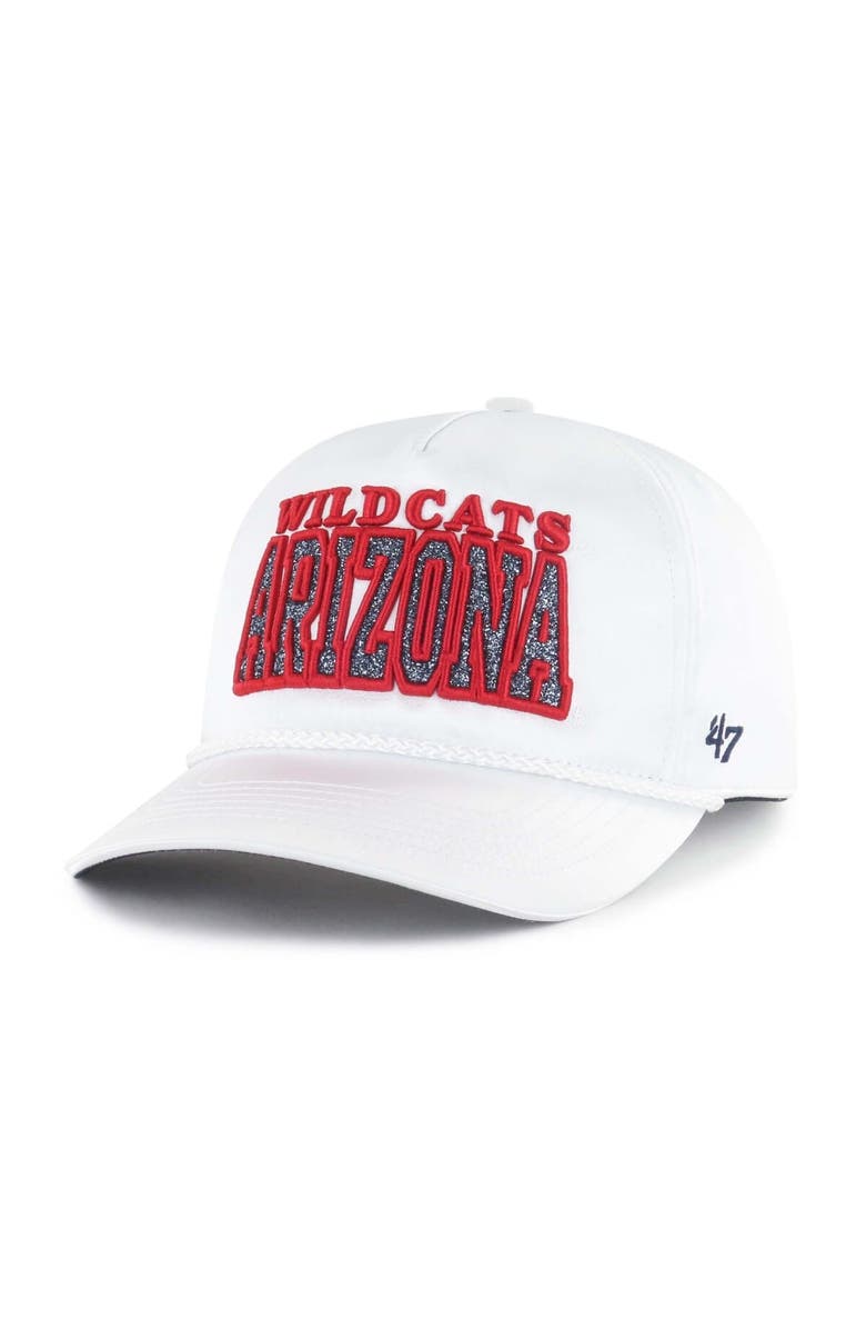 '47 Women's '47 White Arizona Wildcats Outspoken Hitch Adjustable Hat, Alternate, color, White