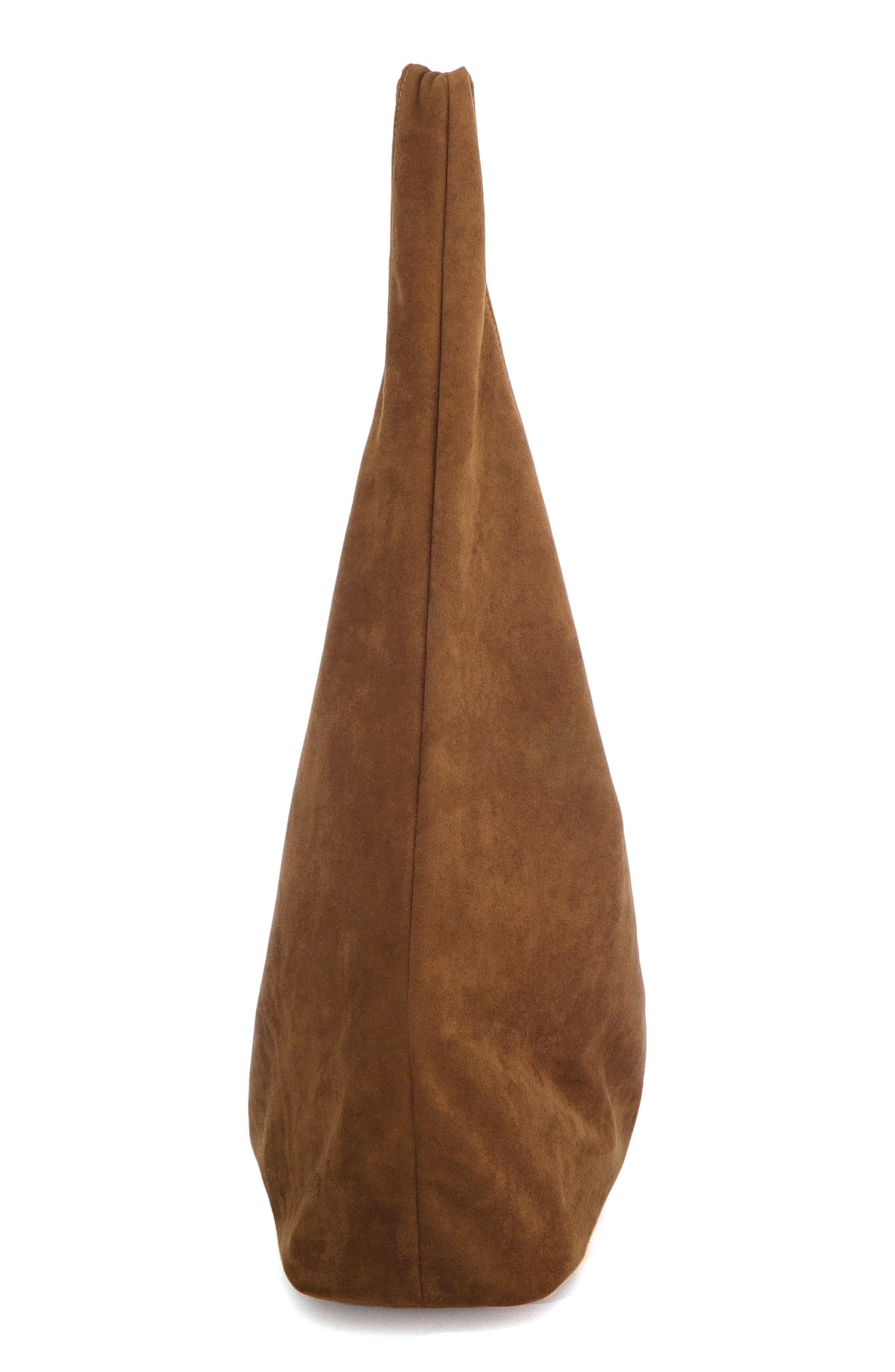 Oversized Hobo Tote, Alternate, color, BROWN