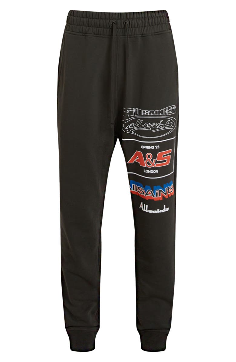 AllSaints Teamster Organic Cotton Graphic Joggers, Alternate, color, 