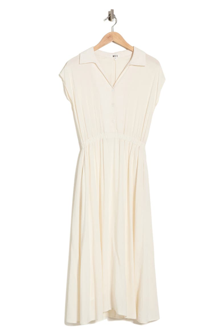 Short Sleeve Shirtdress, Alternate, color, OATMEAL
