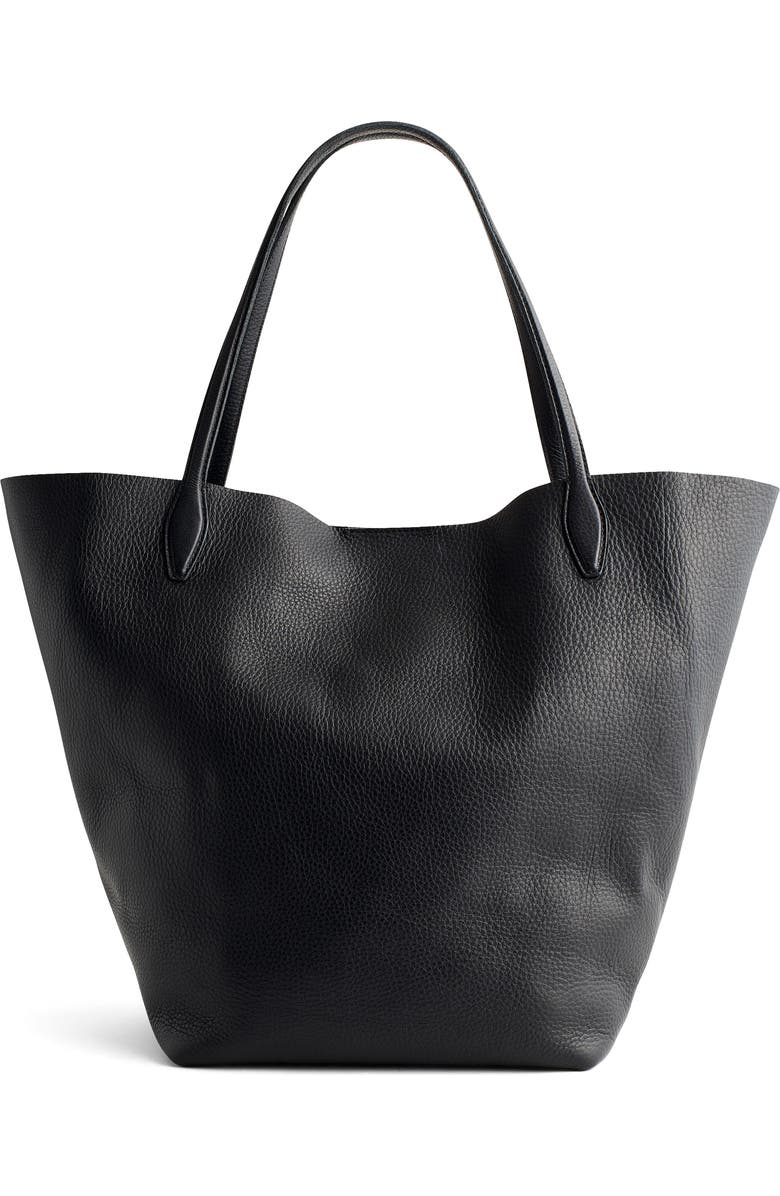 Madewell Oversize Shopper Tote in Soft Grain Leather, Main, color,