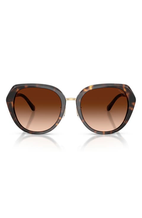 55mm Irregular Round Sunglasses