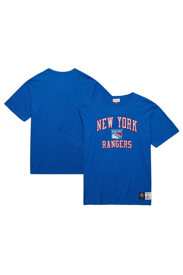 Men's Mitchell & Ness Blue New York Rangers Legendary Slub T-Shirt, Alternate, color, Blue