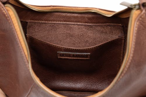 Deux Mains Saddle Shoulder Bag In Brown