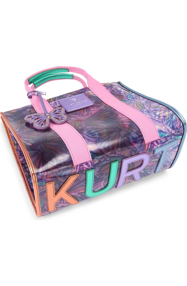 Kurt Geiger London Southbank Vinyl Tote, Alternate, color, Light/ Pastel Purple