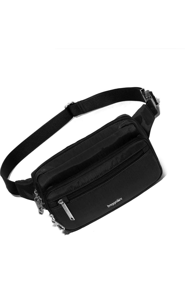 BAGGALLINI Securtex Anti-Theft Belt Bag Sling, Main, color, Black