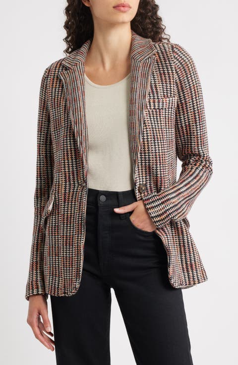Plaid Femme Contour Knit Jacket