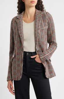 NIC+ZOE Plaid Femme Contour Knit Jacket