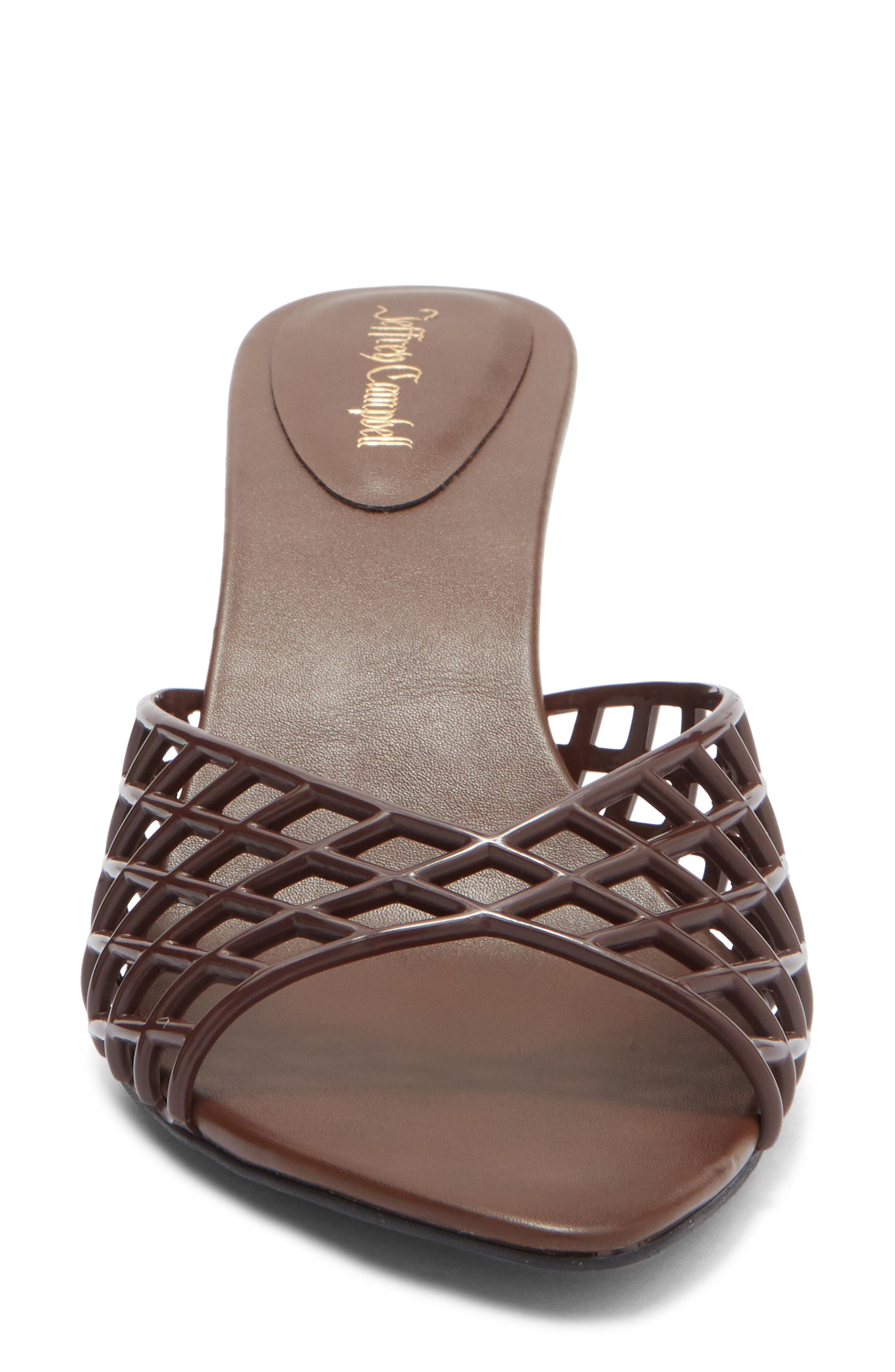 Seablue Jelly Slide Sandal, Alternate, color, BROWN
