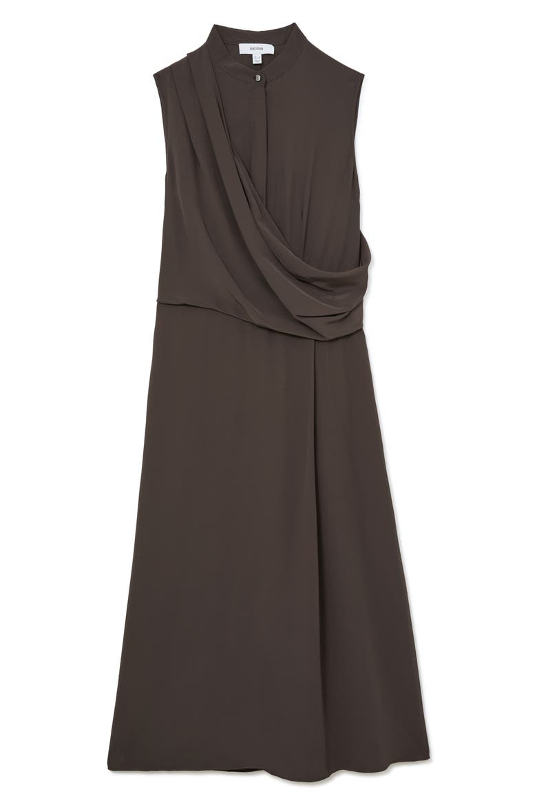Gracie Midi Dress, Alternate, color, DARK GREY