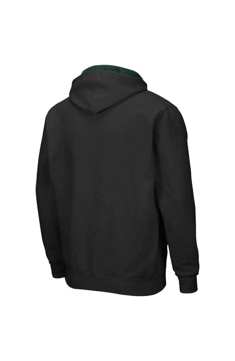 COLOSSEUM Men's Colosseum Black Hawaii Warriors Arch & Logo 3.0 Full-Zip Hoodie, Alternate, color, Black