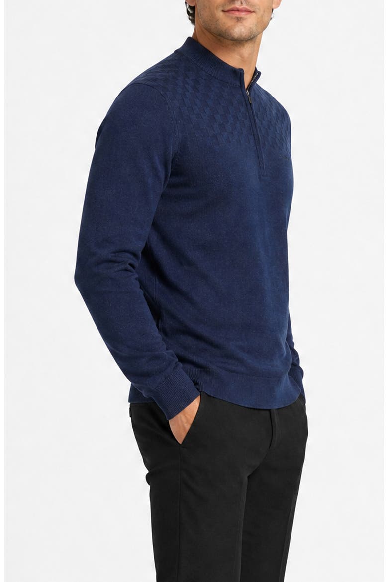 Performance Quarter Zip Pullover, Alternate, color, NAVY