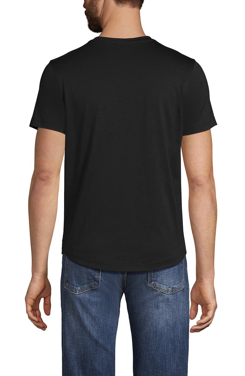 Lands' End Short Sleeve Supima Curved Hem Tee, Alternate, color, 