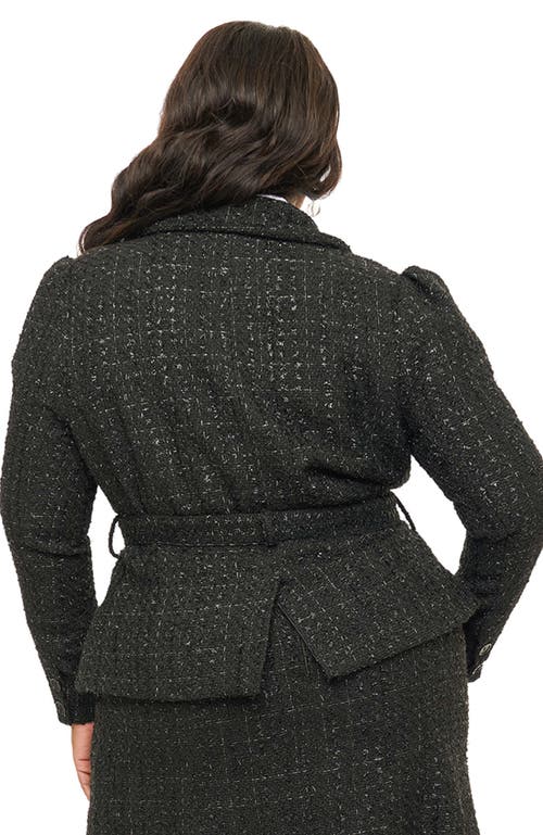 UNIQUE VINTAGE UNIQUE VINTAGE PLUS SIZE 1940S TWEED BELTED JACKET 