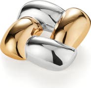 JENNY BIRD Woven Square Brooch