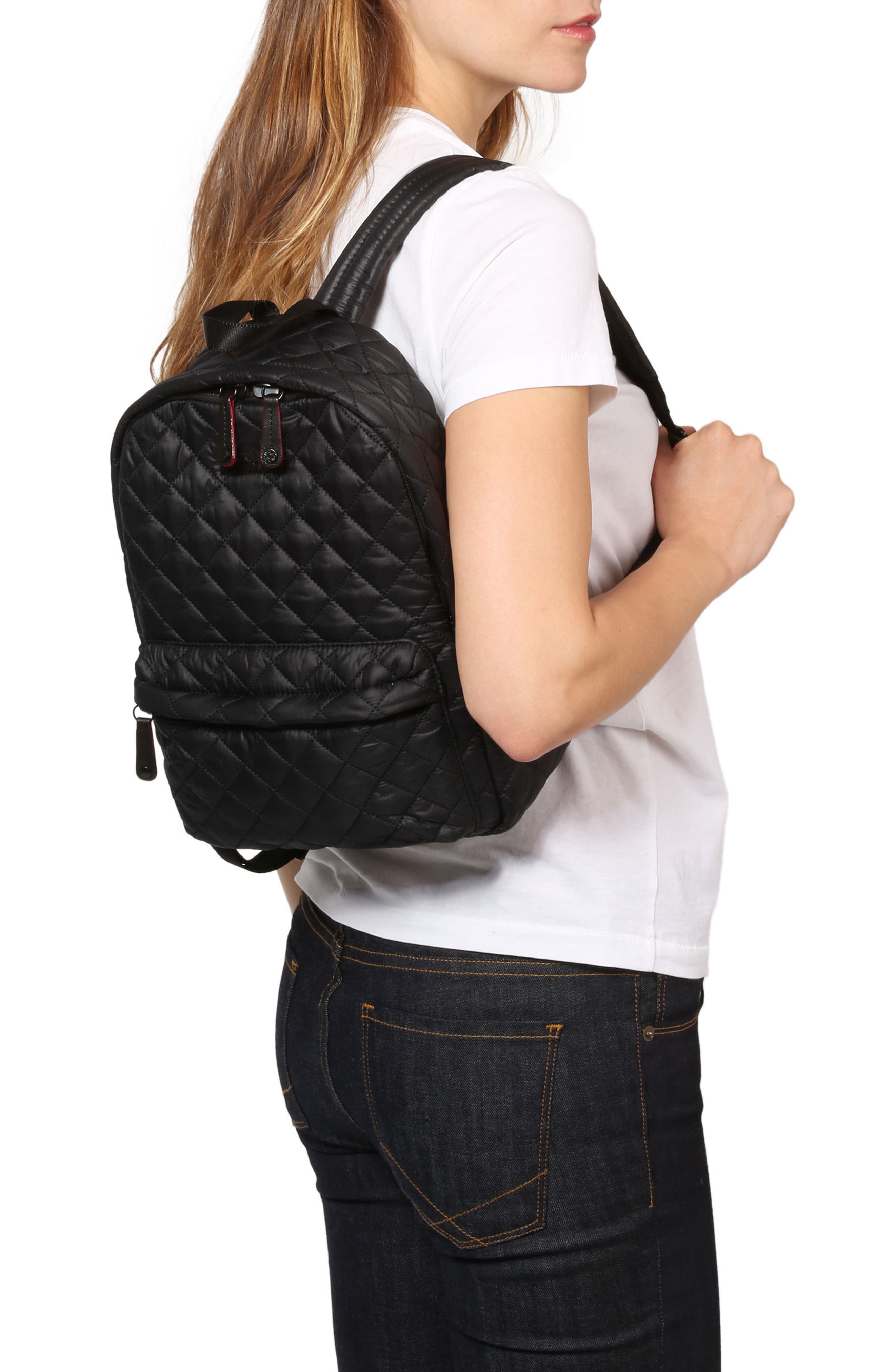 Small Metro Backpack, Alternate, color, BLACK OXFORD