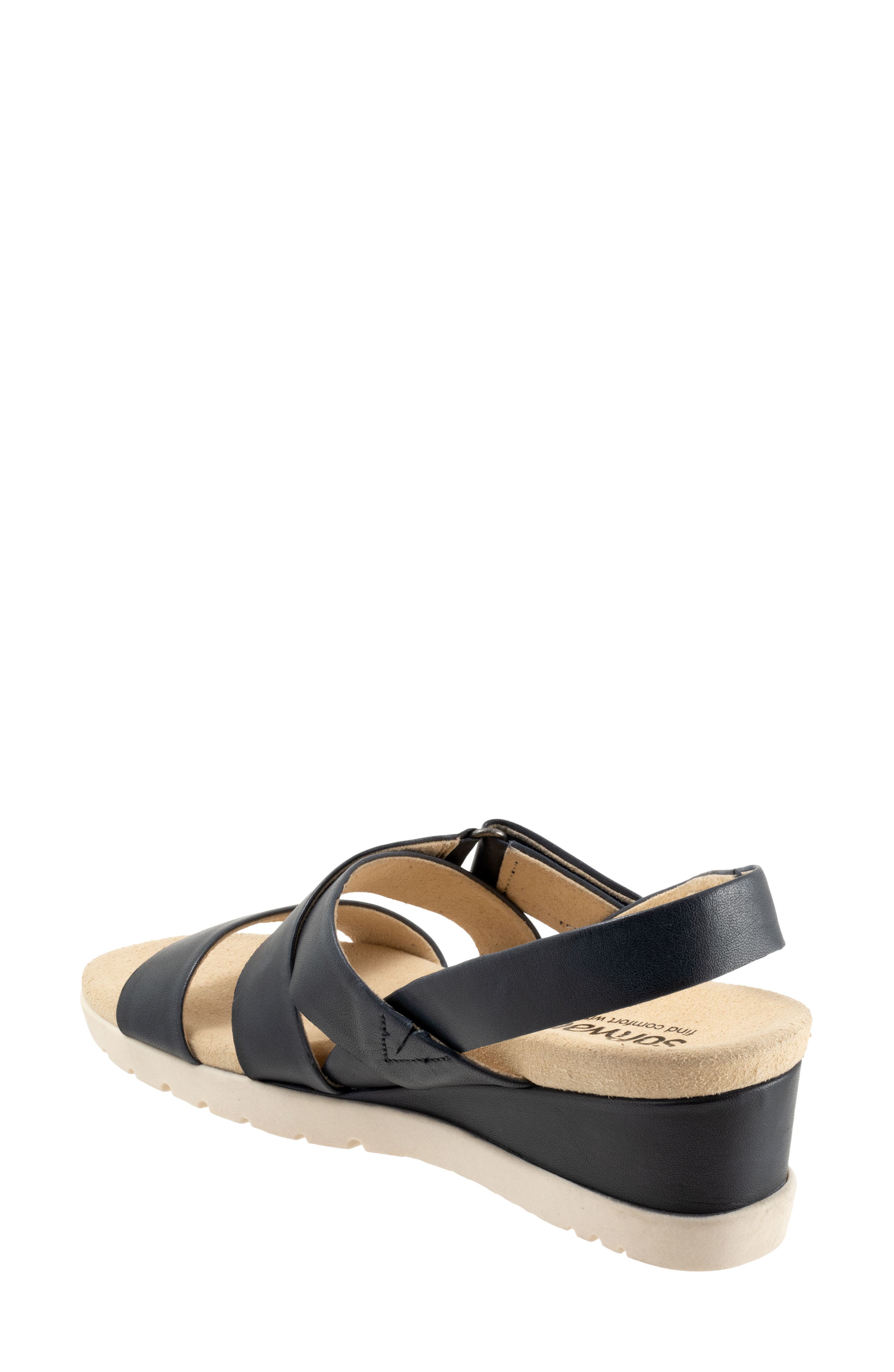 Novi Ankle Strap Wedge Sandal, Alternate, color, NAVY