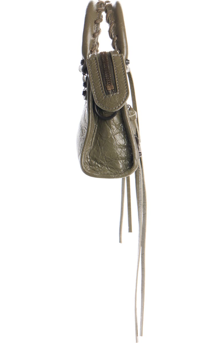Balenciaga Small Le City Leather Satchel, Alternate, color, 3258 Army Green
