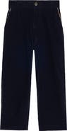Burberry Check Trim Corduroy Trousers
