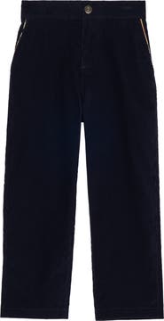 Burberry Check Trim Corduroy Trousers