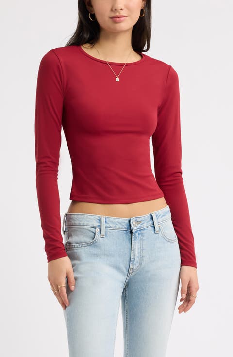 Smooth Fit Long Sleeve Crewneck T-Shirt