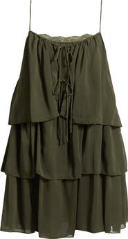 MANGO Tiered Minidress