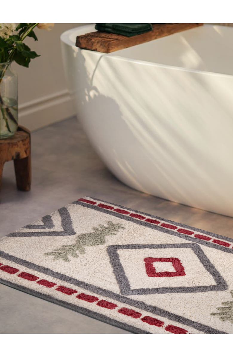 GAURI KOHLI Gohana Bath Mat 24"X36", Alternate, color, Multicolored