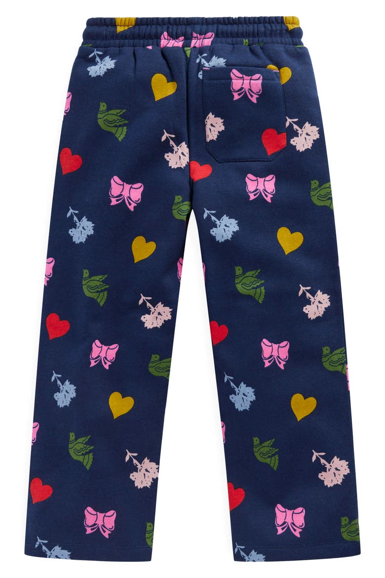 Kids' Print Cotton Blend Sweatpants, Alternate, color, COLLEGE NAVY FESTIVE FUN