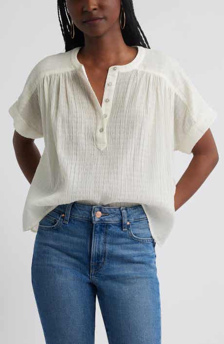 Treasure & Bond Textured Flowy Top