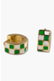  Green & White Checkered