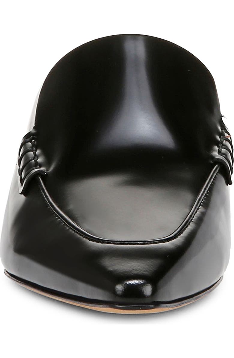 Vince Samy Pointed Toe Kitten Heel Loafer Mule, Alternate, color, Black