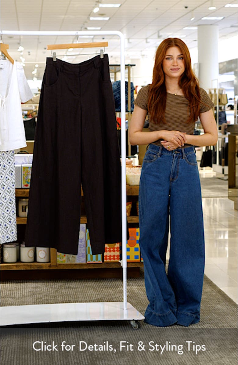Dees Wide Leg Linen Pants, sales video thumbnail