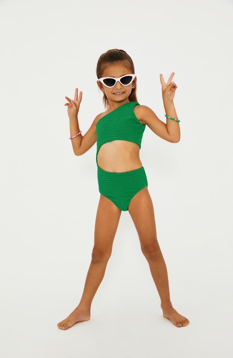 Beach Riot Kids' Little Celine One-Shoulder One-Piece Swimsuit, Alternate, color, 